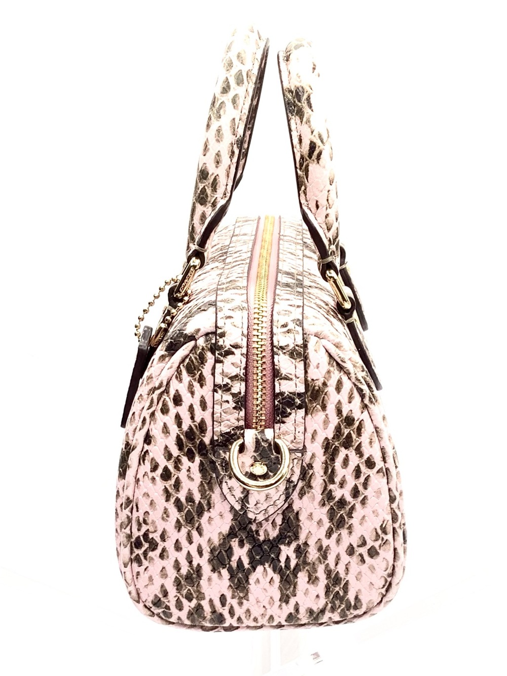 Coach Mini Rowan Crossbody Bag in Snake-Embossed Leather with Card Case - NWT - Picture 9 of 16